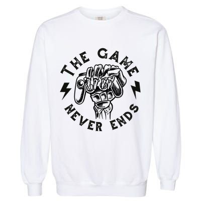 The Game Never Ends Garment-Dyed Sweatshirt