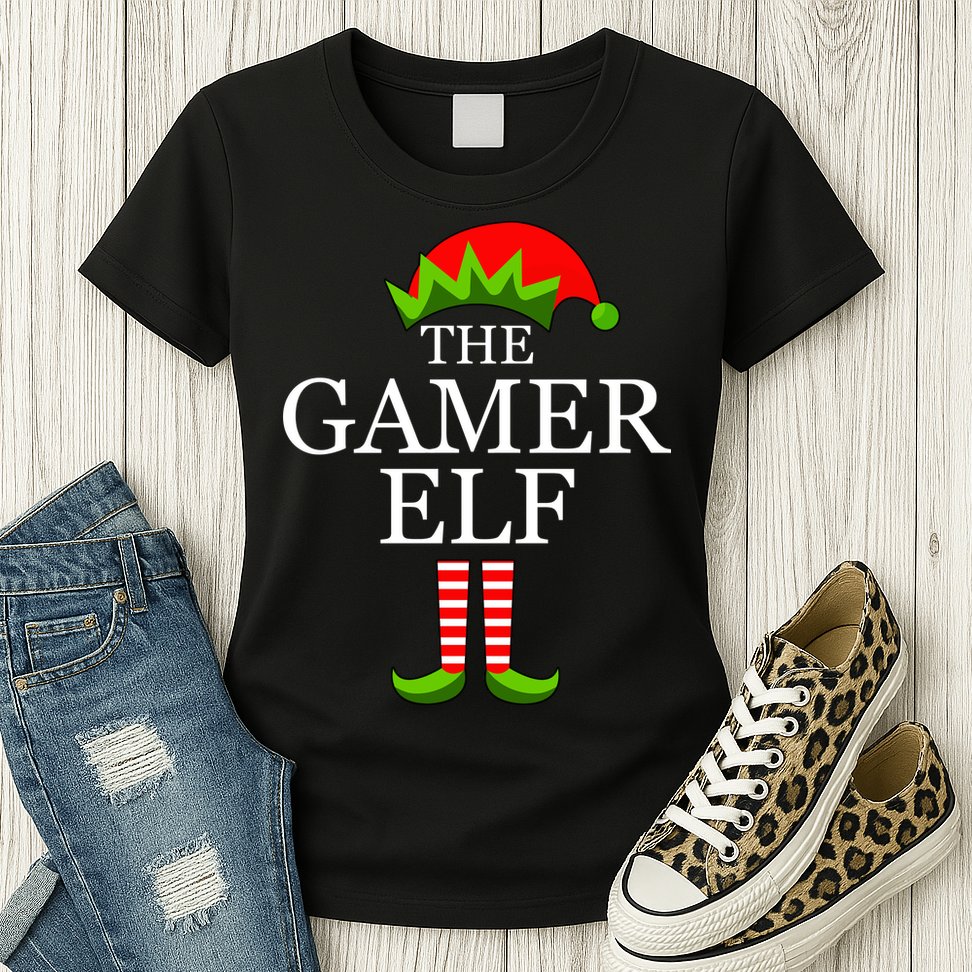 The Gamer Elf Womens T-Shirt