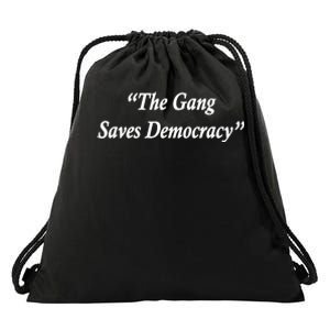 The Gang Saves Democracy Philadelphia Drawstring Bag