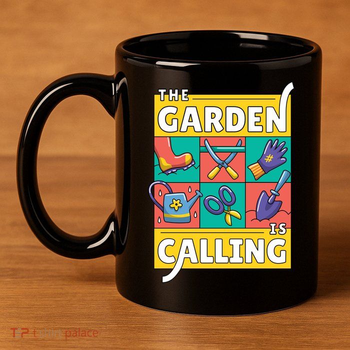 The Garden Is Calling 11oz C Handle Ceramic Mug