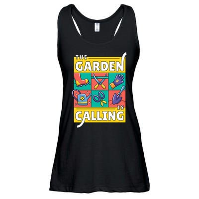 The Garden Is Calling Ladies Essential Flowy Tank