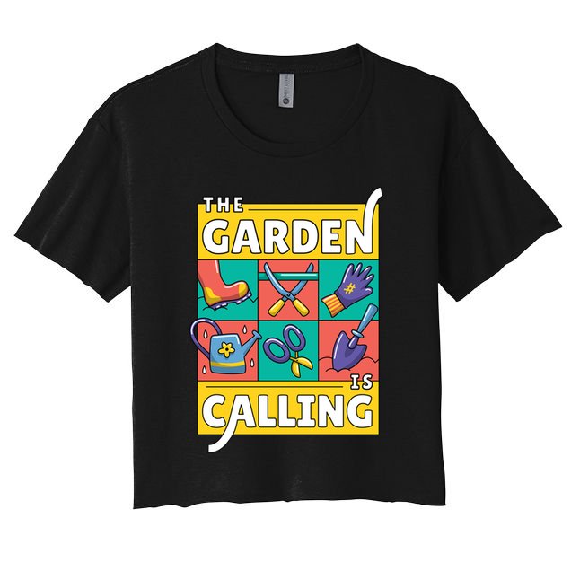 The Garden Is Calling Women's Crop Top Tee