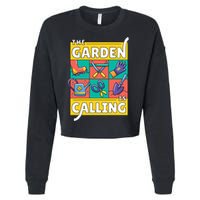 The Garden Is Calling Cropped Pullover Crew