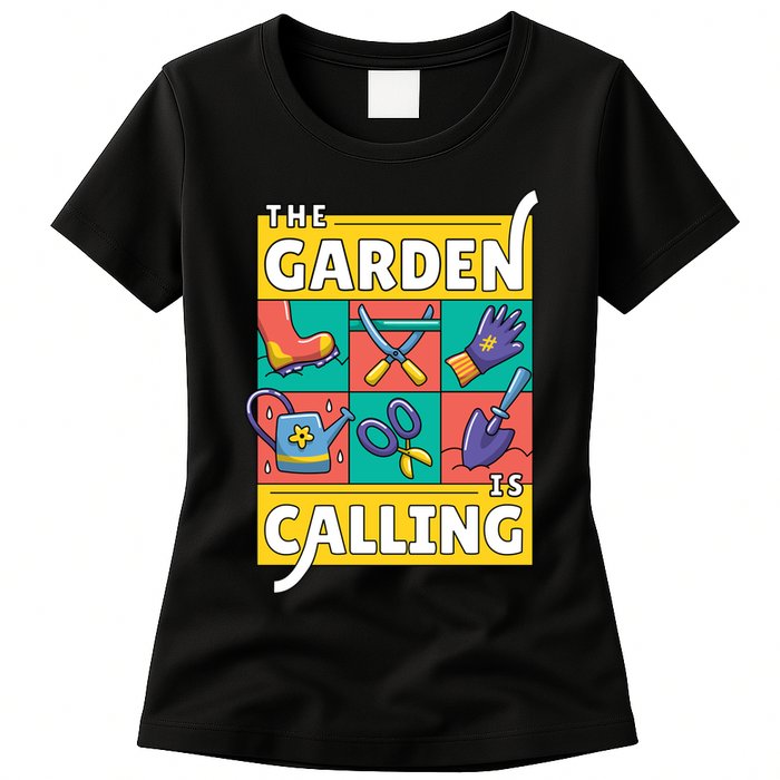The Garden Is Calling Womens T-Shirt