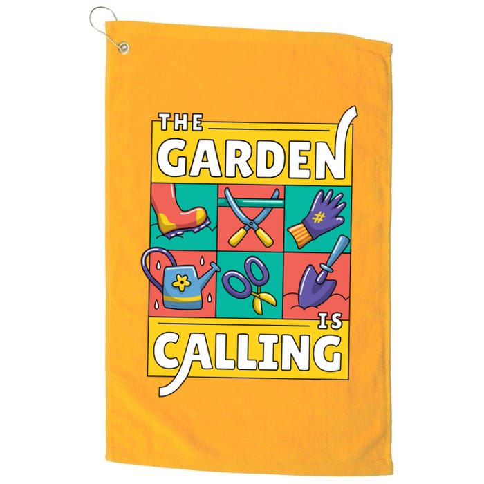 The Garden Is Calling Golf Towel