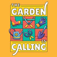 The Garden Is Calling Golf Towel