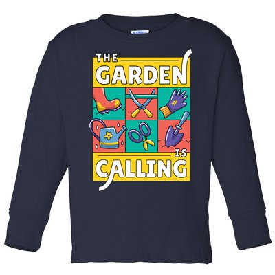 The Garden Is Calling Toddler Long Sleeve Shirt