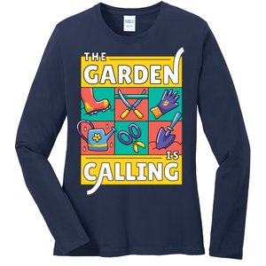 The Garden Is Calling Ladies Long Sleeve Shirt