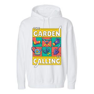 The Garden Is Calling Garment-Dyed Fleece Hoodie