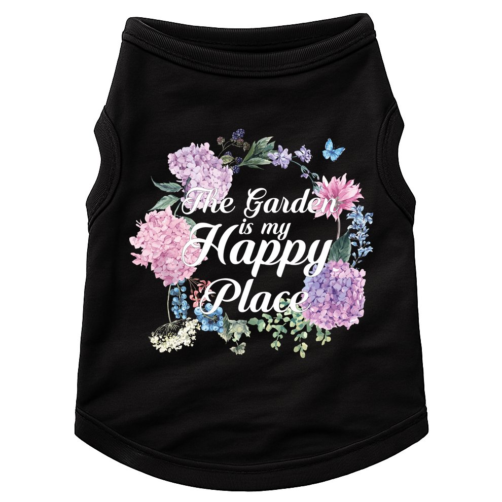 The Garden Is My Happy Place Doggie Tank