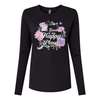 The Garden Is My Happy Place Womens Cotton Relaxed Long Sleeve T-Shirt