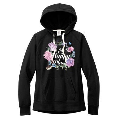 The Garden Is My Happy Place Women's Fleece Hoodie