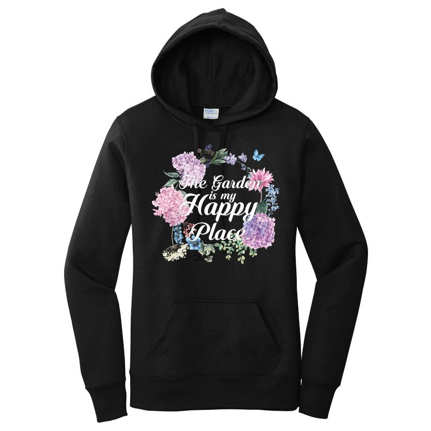 The Garden Is My Happy Place Women's Pullover Hoodie