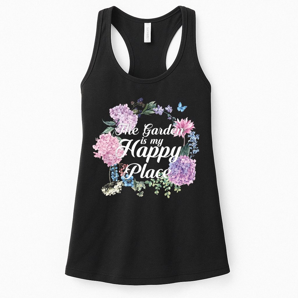 The Garden Is My Happy Place Womens Tank Top