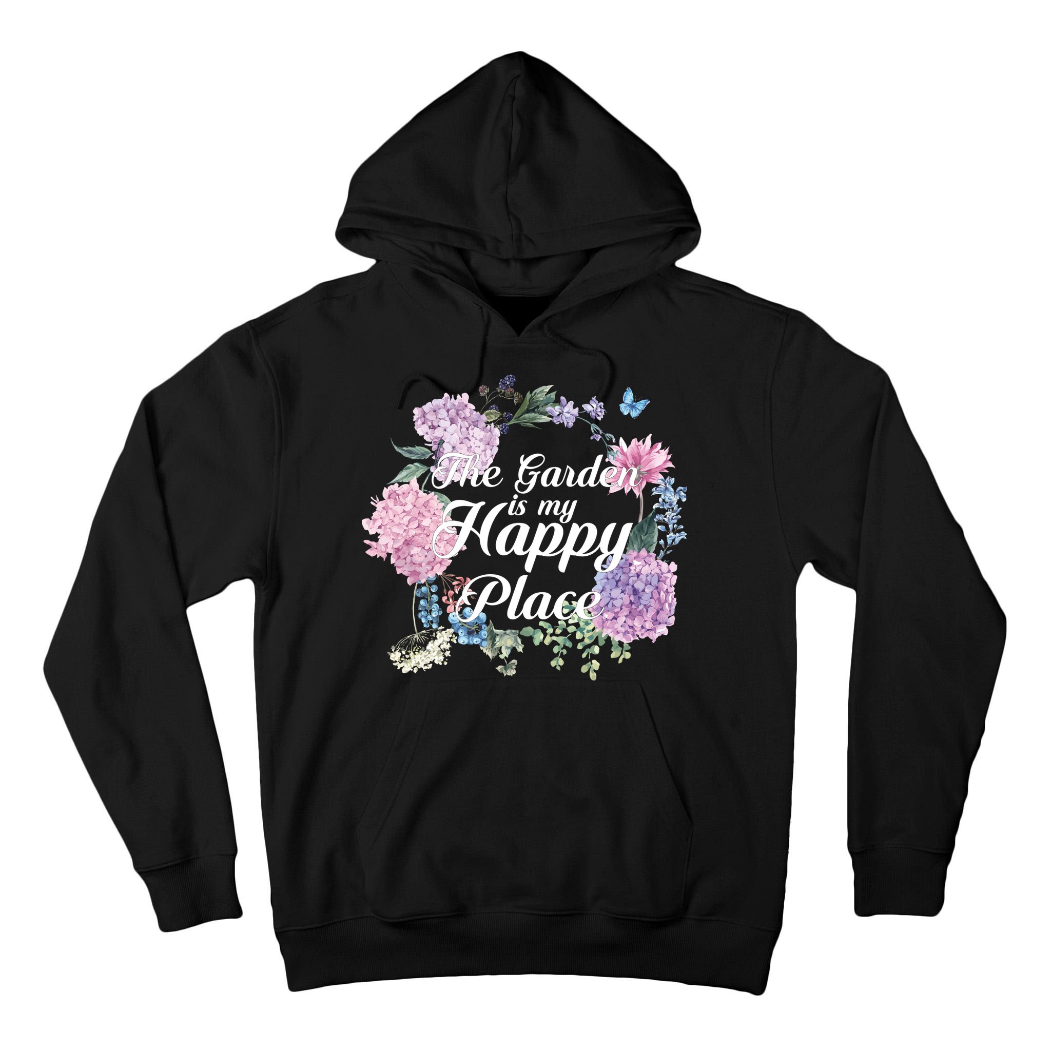 The Garden Is My Happy Place Tall Hoodie