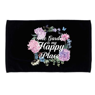 The Garden Is My Happy Place Microfiber Hand Towel