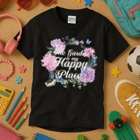 The Garden Is My Happy Place Kids T-Shirt