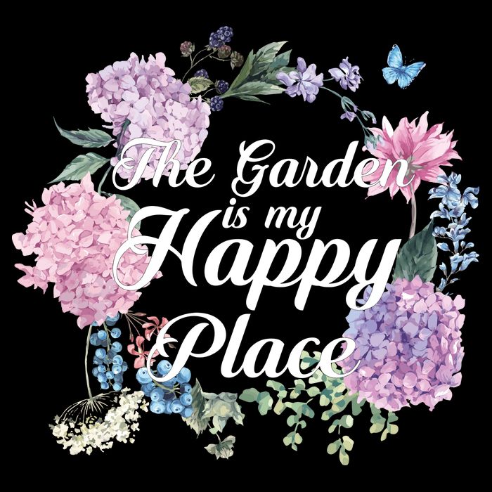 The Garden Is My Happy Place Kids T-Shirt
