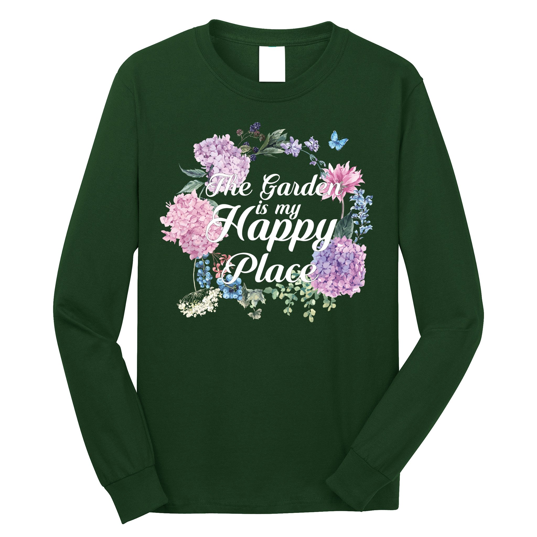 The Garden Is My Happy Place Long Sleeve Shirt