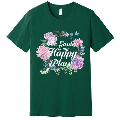 The Garden Is My Happy Place Premium T-Shirt