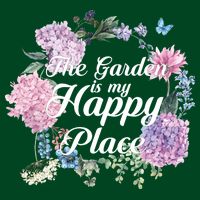 The Garden Is My Happy Place Full Zip Hoodie