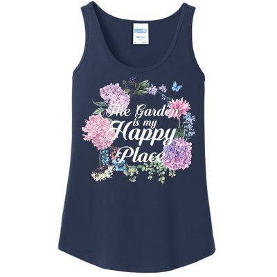 The Garden Is My Happy Place Ladies Essential Tank