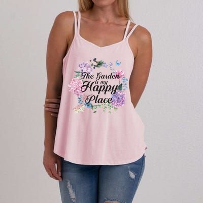 The Garden Is My Happy Place Women's Strappy Tank