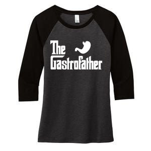 The Gastro Father  Women's Tri-Blend 3/4-Sleeve Raglan Shirt