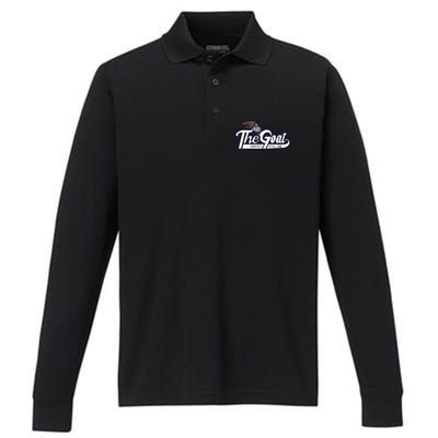 The Goat 12 Greatest Of All Time Performance Long Sleeve Polo