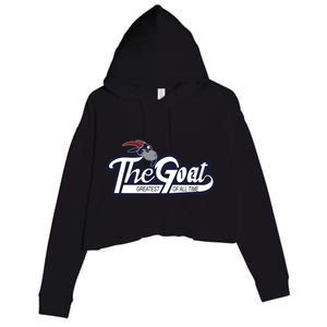 The Goat 12 Greatest Of All Time Crop Fleece Hoodie