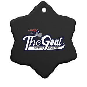 The Goat 12 Greatest Of All Time Ceramic Star Ornament