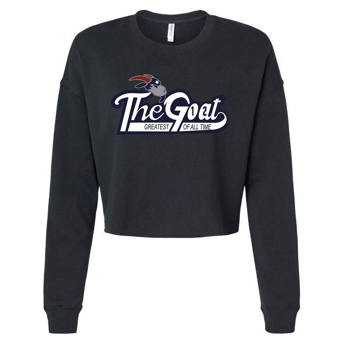 The Goat 12 Greatest Of All Time Cropped Pullover Crew