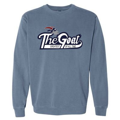 The Goat 12 Greatest Of All Time Garment-Dyed Sweatshirt