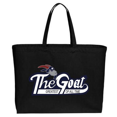 The Goat 12 Greatest Of All Time Cotton Canvas Jumbo Tote