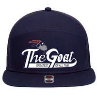 The Goat 12 Greatest Of All Time 7 Panel Mesh Trucker Snapback Hat