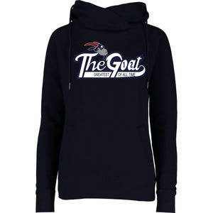 The Goat 12 Greatest Of All Time Womens Funnel Neck Pullover Hood