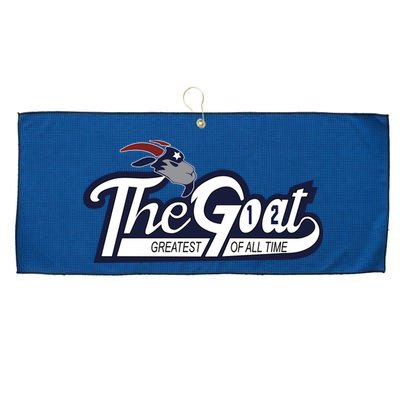 The Goat 12 Greatest Of All Time Large Microfiber Waffle Golf Towel