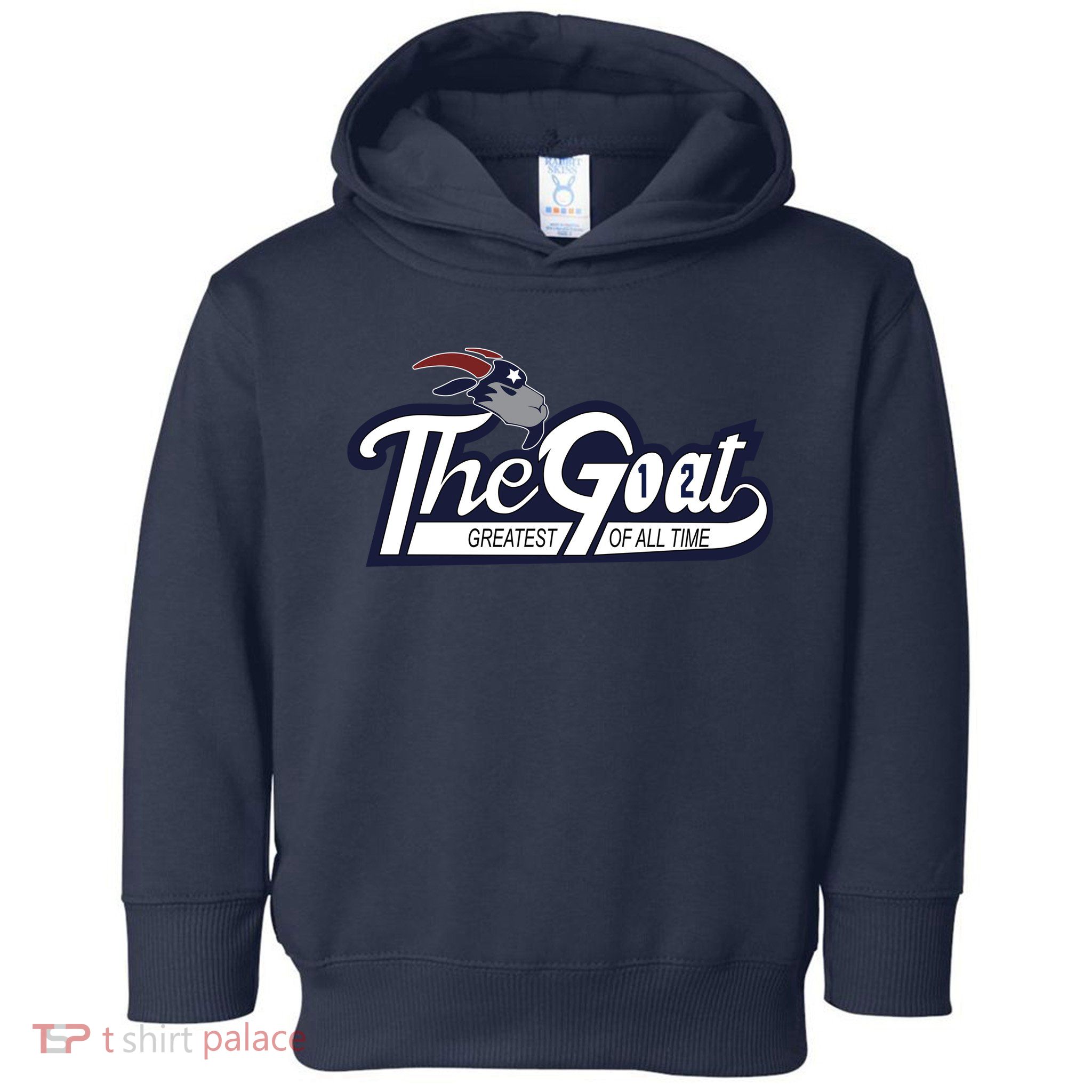 The Goat 12 Greatest Of All Time Toddler Hoodie