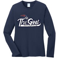 The Goat 12 Greatest Of All Time Ladies Long Sleeve Shirt