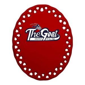 The Goat 12 Greatest Of All Time Ceramic Oval Ornament