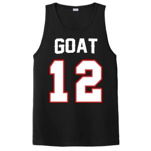 The Goat #12 Jersey 5 Time Champ New England Football PosiCharge Competitor Tank