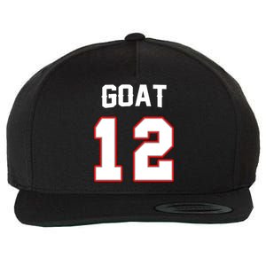 The Goat #12 Jersey 5 Time Champ New England Football Wool Snapback Cap