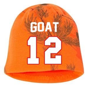 The Goat #12 Jersey 5 Time Champ New England Football Kati - Camo Knit Beanie