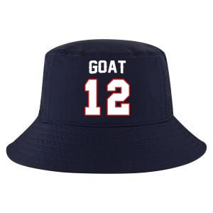 The Goat #12 Jersey 5 Time Champ New England Football Cool Comfort Performance Bucket Hat