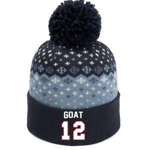 The Goat #12 Jersey 5 Time Champ New England Football The Baniff Cuffed Pom Beanie