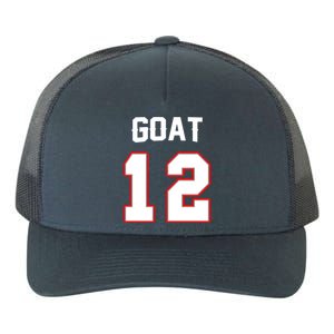 The Goat #12 Jersey 5 Time Champ New England Football Yupoong Adult 5-Panel Trucker Hat