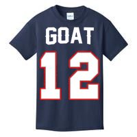 The Goat #12 Jersey 5 Time Champ New England Football Kids T-Shirt