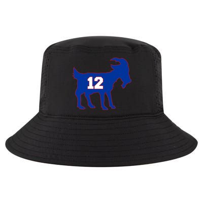 The Goat #12 New England Fan Football QB Cool Comfort Performance Bucket Hat