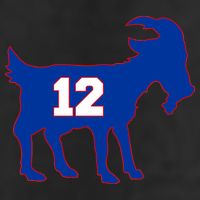 The Goat #12 New England Fan Football QB Adult Drive Performance Visor