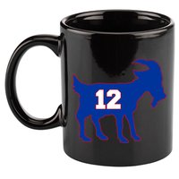 The Goat #12 New England Fan Football QB 11oz C Handle Ceramic Mug